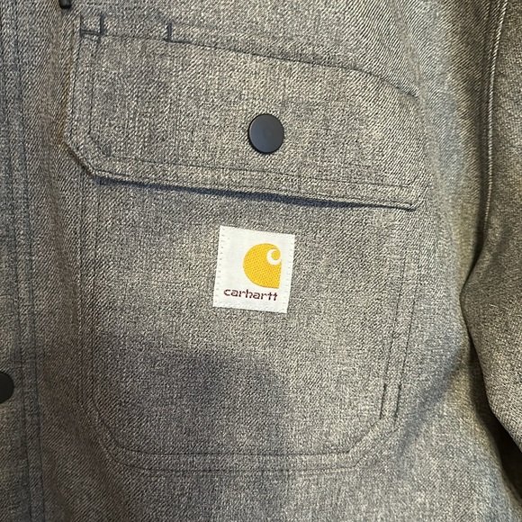 Like New! Men’s SZ XL Carhartt relaxed fit Rain Defender fleece lined jacket. - Picture 2 of 8